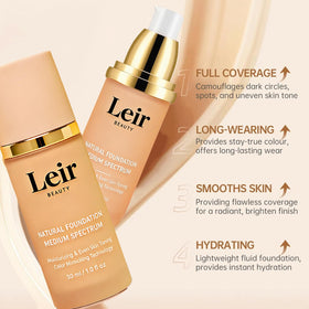 Longwear test scene for Leir Beauty foundation during activity