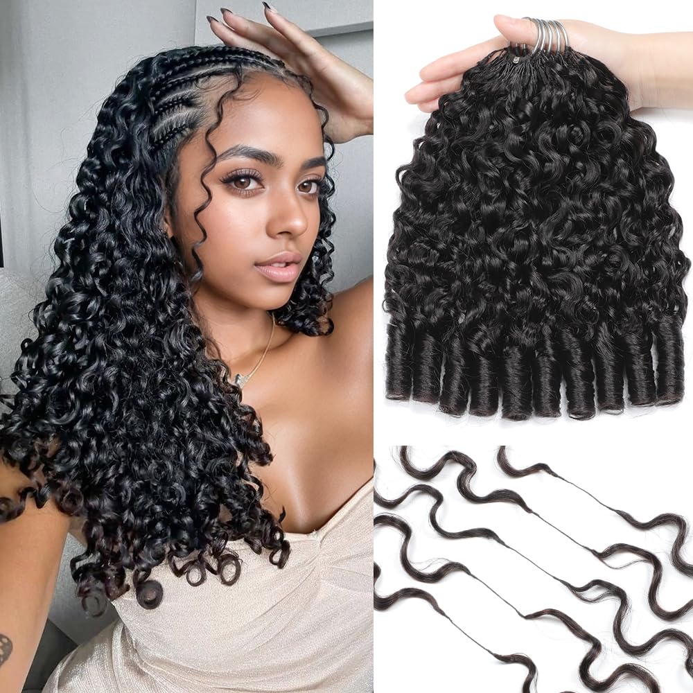 LEISWISS Burmese curly hair 125g 16in pack for natural fullness and easy styling.