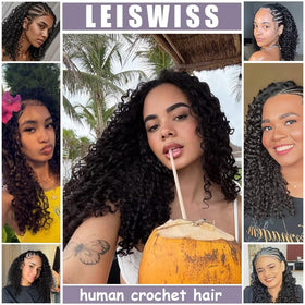 LEISWISS hair extensions include hooks for easy DIY installation.