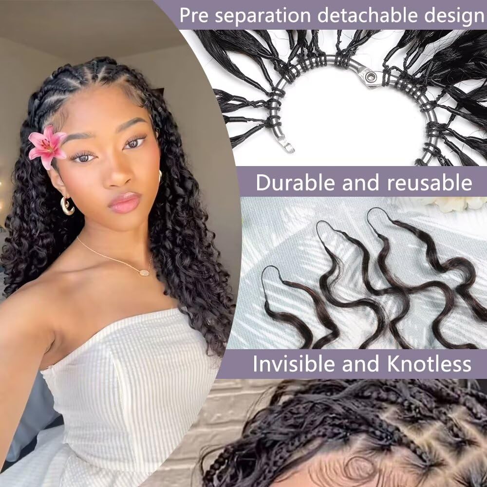 LEISWISS invisible elastic strings secure crochet extensions during workouts without slipping.