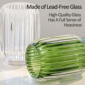 Lejesth clear makeup brush cup keeps tools visible and reachable
