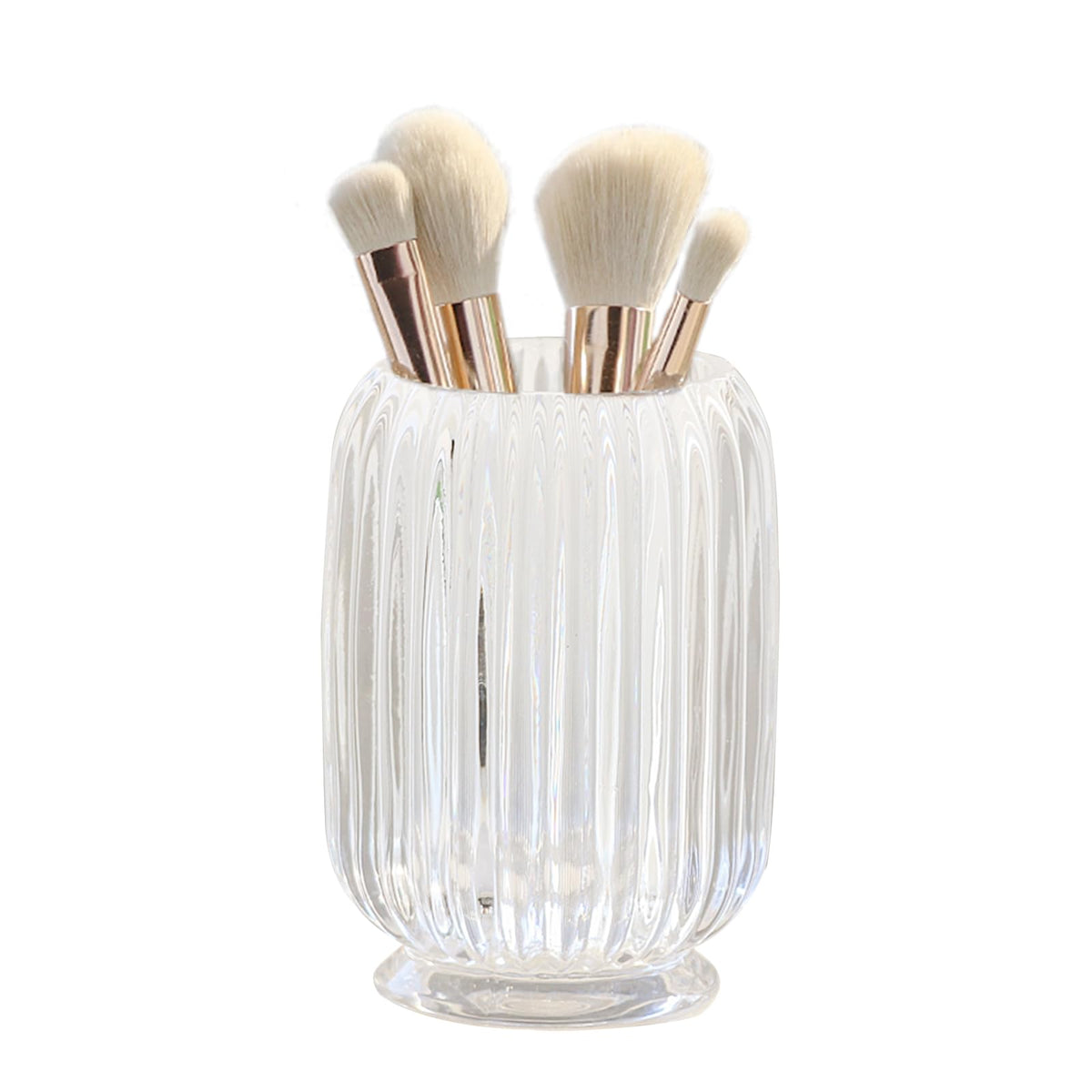 Lejesth crystal makeup brush holder organized vanity storage