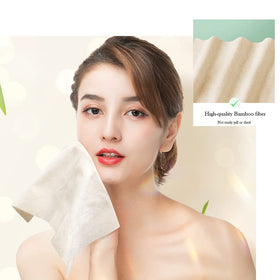 Lekoch Bamboo Dry Wipes texture close-up highlighting soft fibers