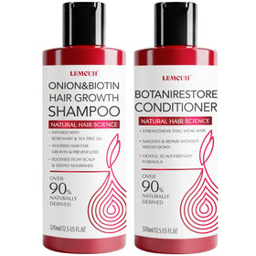 Lemcuh Gentle Shampoo bottle pour supports gentle cleansing for sensitive scalps
