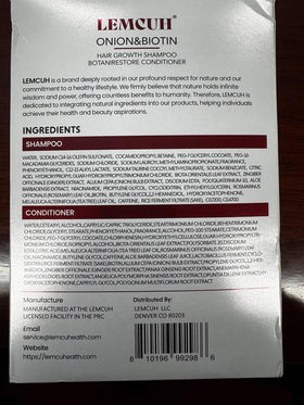 Lemcuh natural ingredients display on packaging highlights safe formulation