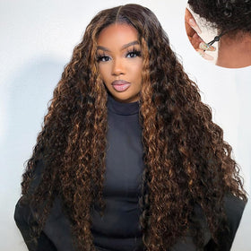 Lemiva 7x5 Balayage highlight lace front wig with natural hairline