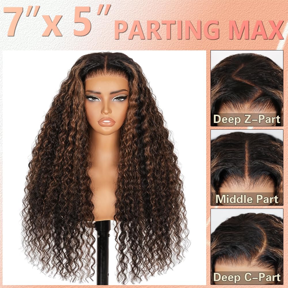 Lemiva deep wave hd lace front wig adds volume and movement