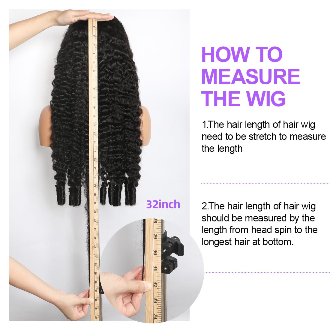 Lemoda 22.5-inch cap wig with two adjustable straps and three combs