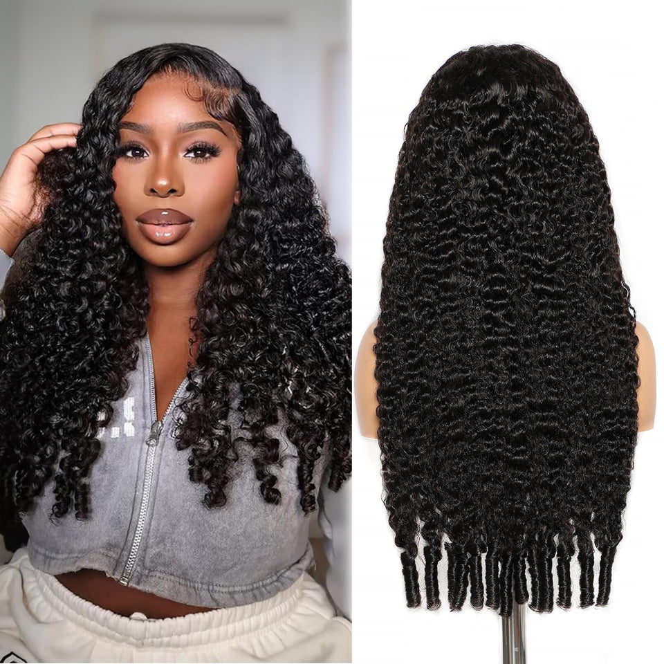 Lemoda Burmese Curly 13x6 Full Lace Front Wig with natural hairline and versatile styling.
