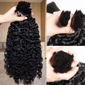 Lemoda Burmese curly hair texture and shine highlight premium quality and easy styling.