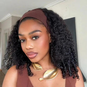 Spiral curls add volume and soft bounce in Lemoda Burmese Half Wig.