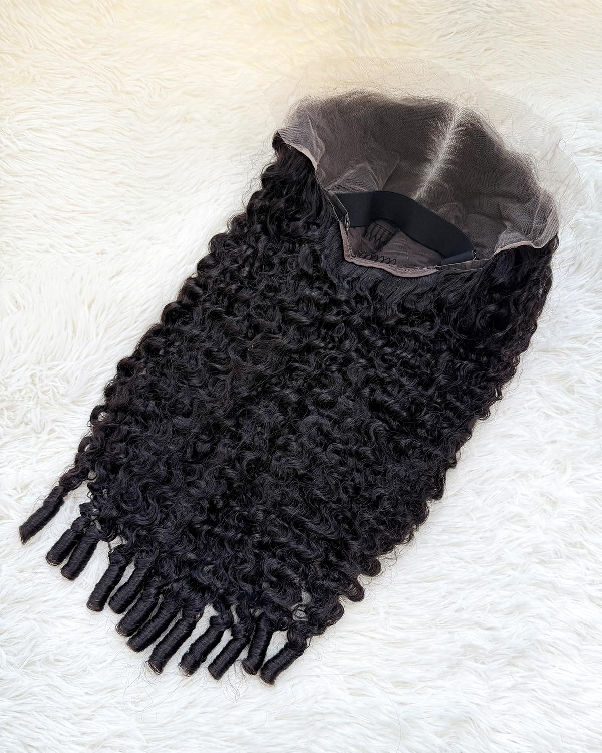 Lemoda baby hairs around the hairline add soft realism.