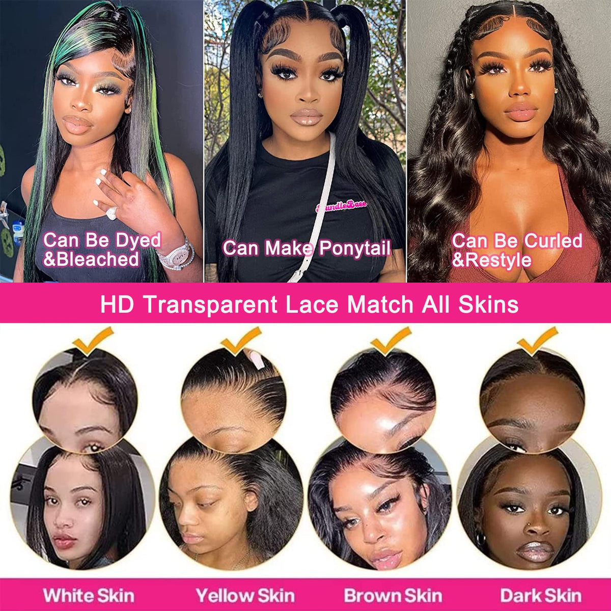 Lemoda cap-22-5 adjustable straps wig for secure fit