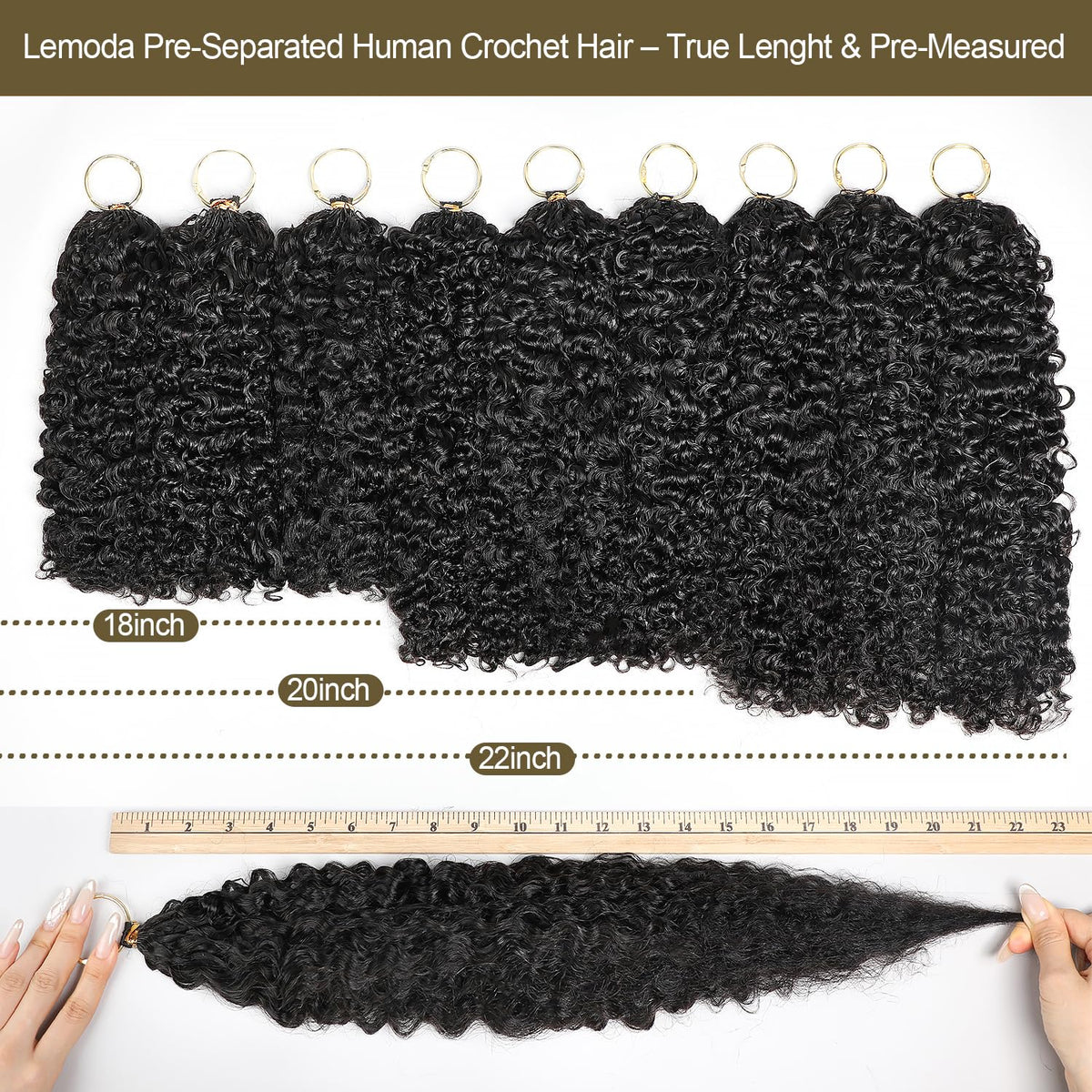 Lightweight, breathable curly hair for comfortable all-day wear.