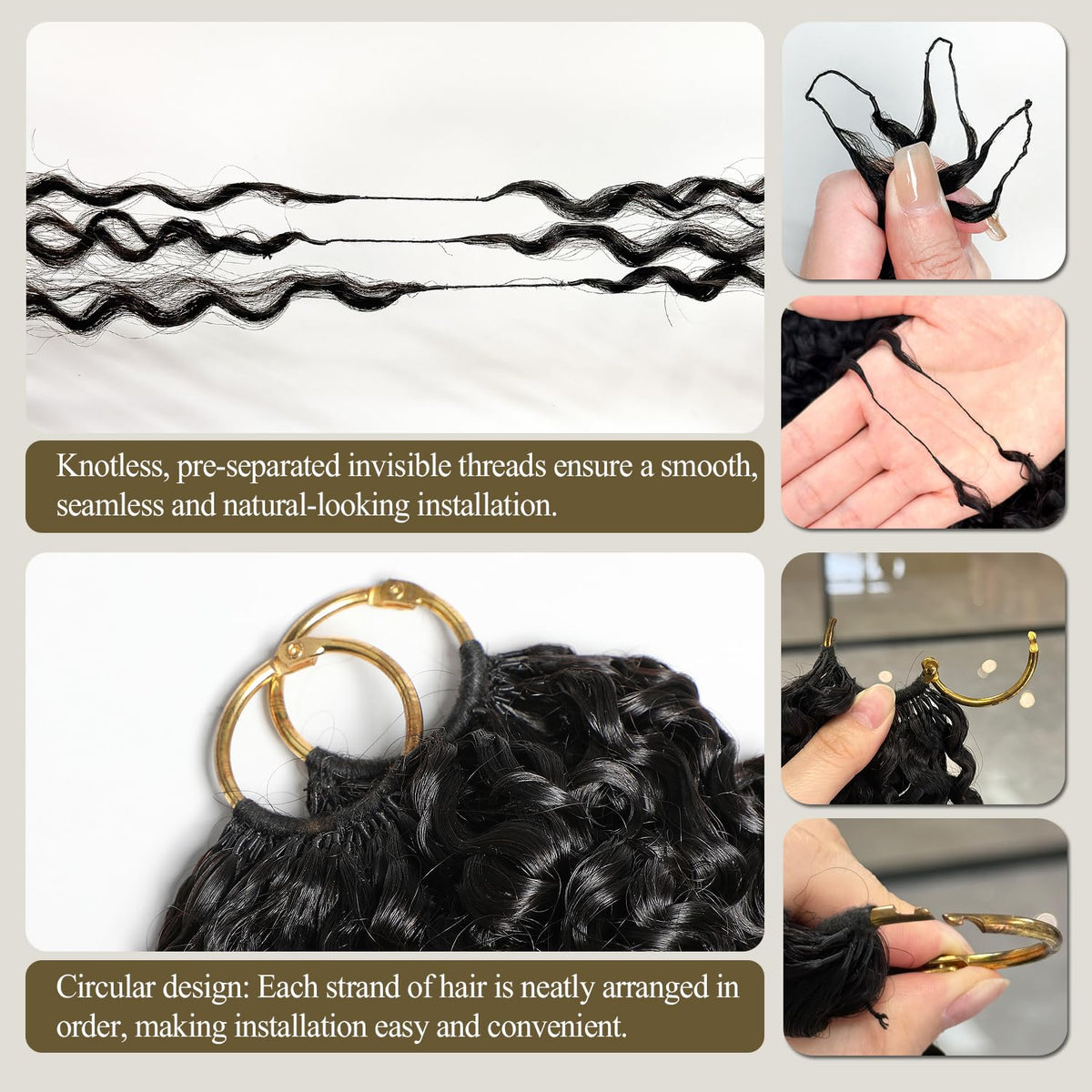 Lemoda micro-ring installation demonstrates easy, seamless attachment.