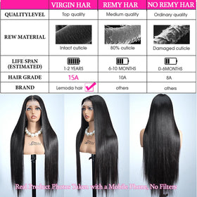 Lemoda pre-plucked natural hairline saves styling time.