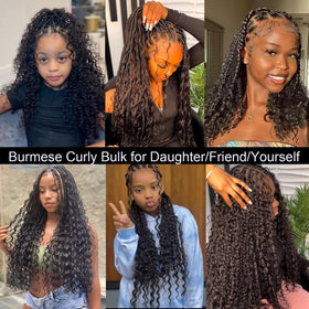 Lemoda soft-sheen Burmese curly hair with natural shine