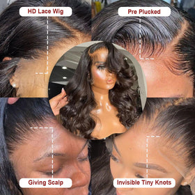 Lemoda virgin Brazilian hair wig — high-quality human strands with durable elasticity.
