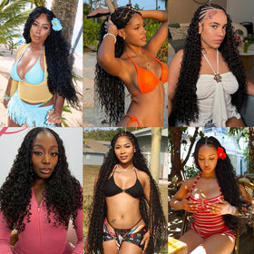 Weddings and vacations with versatile, look-ready crochet hair from Lemoda.