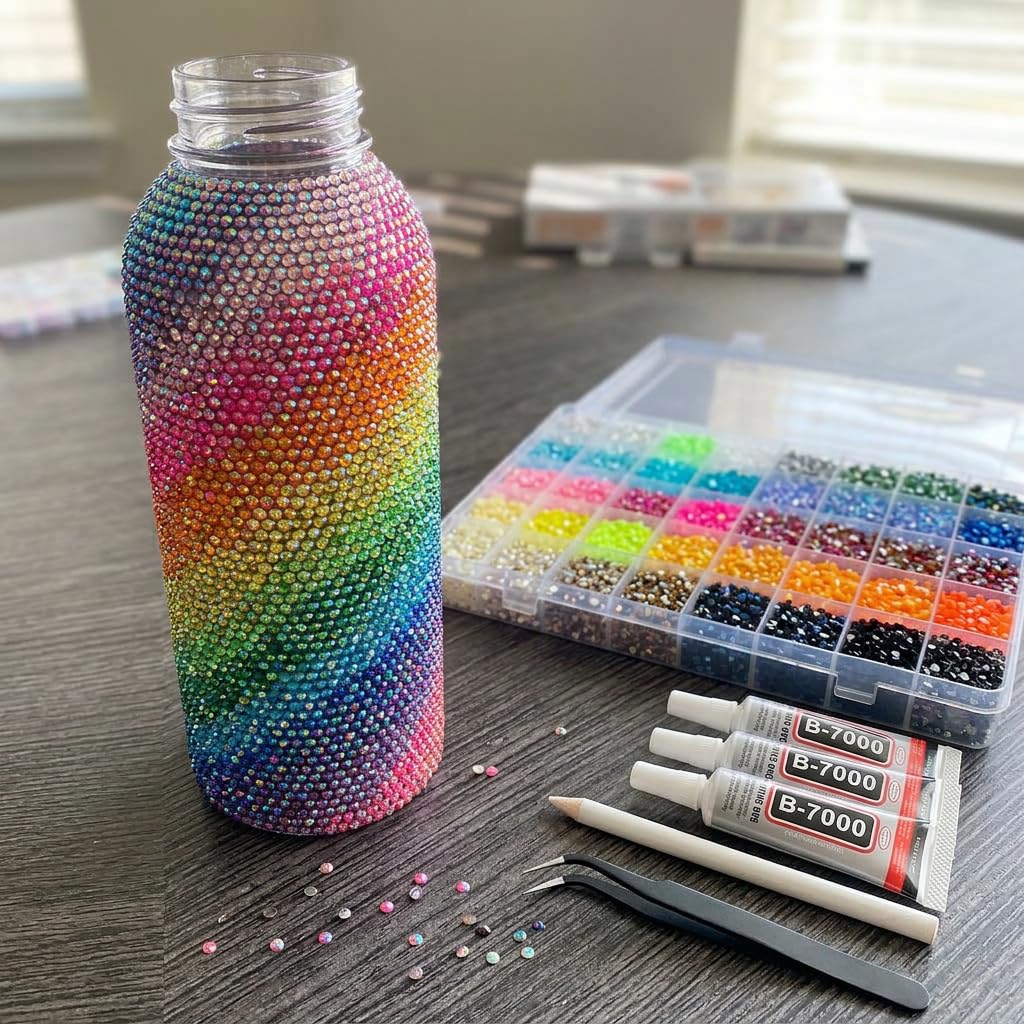 Lemrok complete bedazzle kit contents with tools for easy bling.