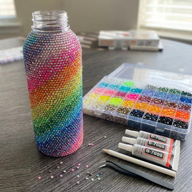 Lemrok complete bedazzle kit contents with tools for easy bling.