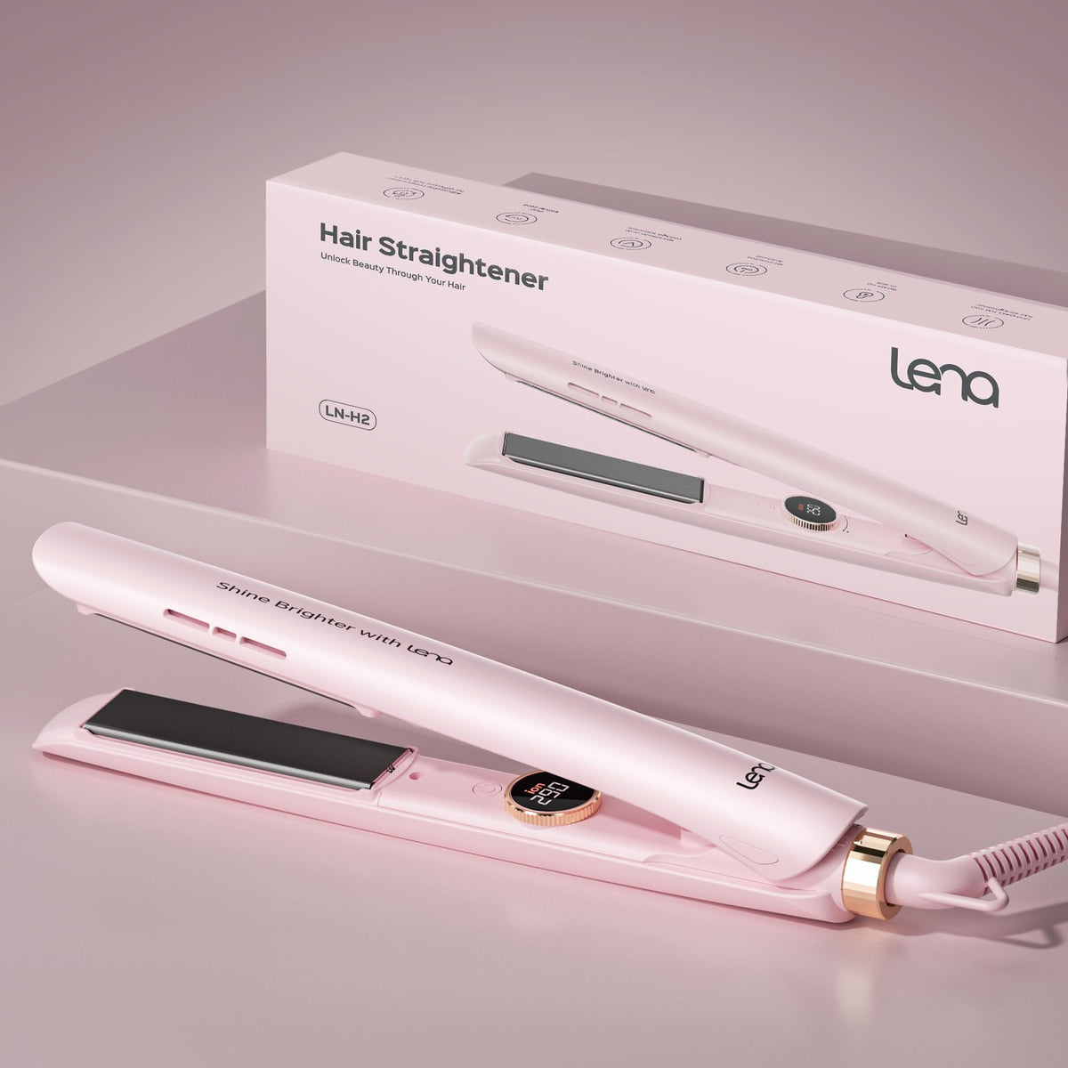 LENA H2 dual voltage for styling anywhere while traveling.