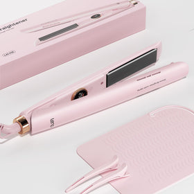 LENA H2 flat iron with titanium plates for smooth one-pass straightening.