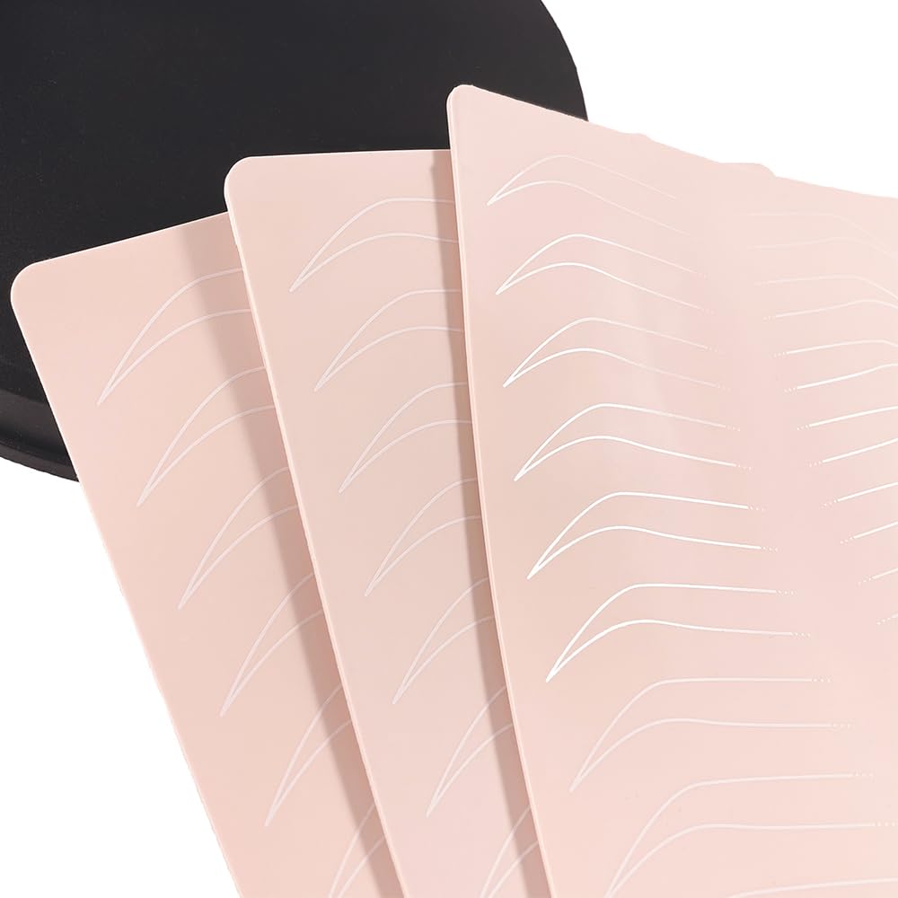 LENCHARM back-side surface for precise brow line practice and shaping.
