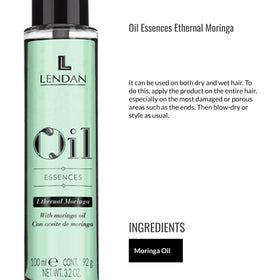 Lendan Moringa Hair Oil on ends helps reduce breakage and dry tips.