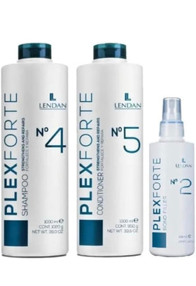 Lendan Plex Forte Intense No.2 bottle shown for hair repair benefits