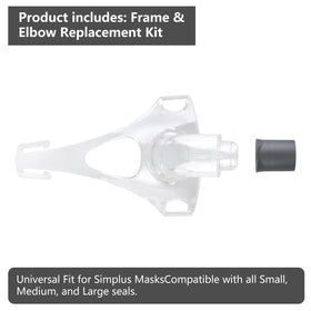Lenura replacement kit with quick-release clips for one-hand attachment