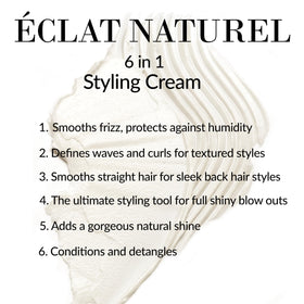 Apply Leonor Greyl Éclat Naturel to damp hair for defined texture.