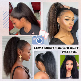 LEOSA color-1b-natural-ponytail matches dark hair tones.
