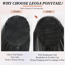 LEOSA ponytail packaging protects product during shipping