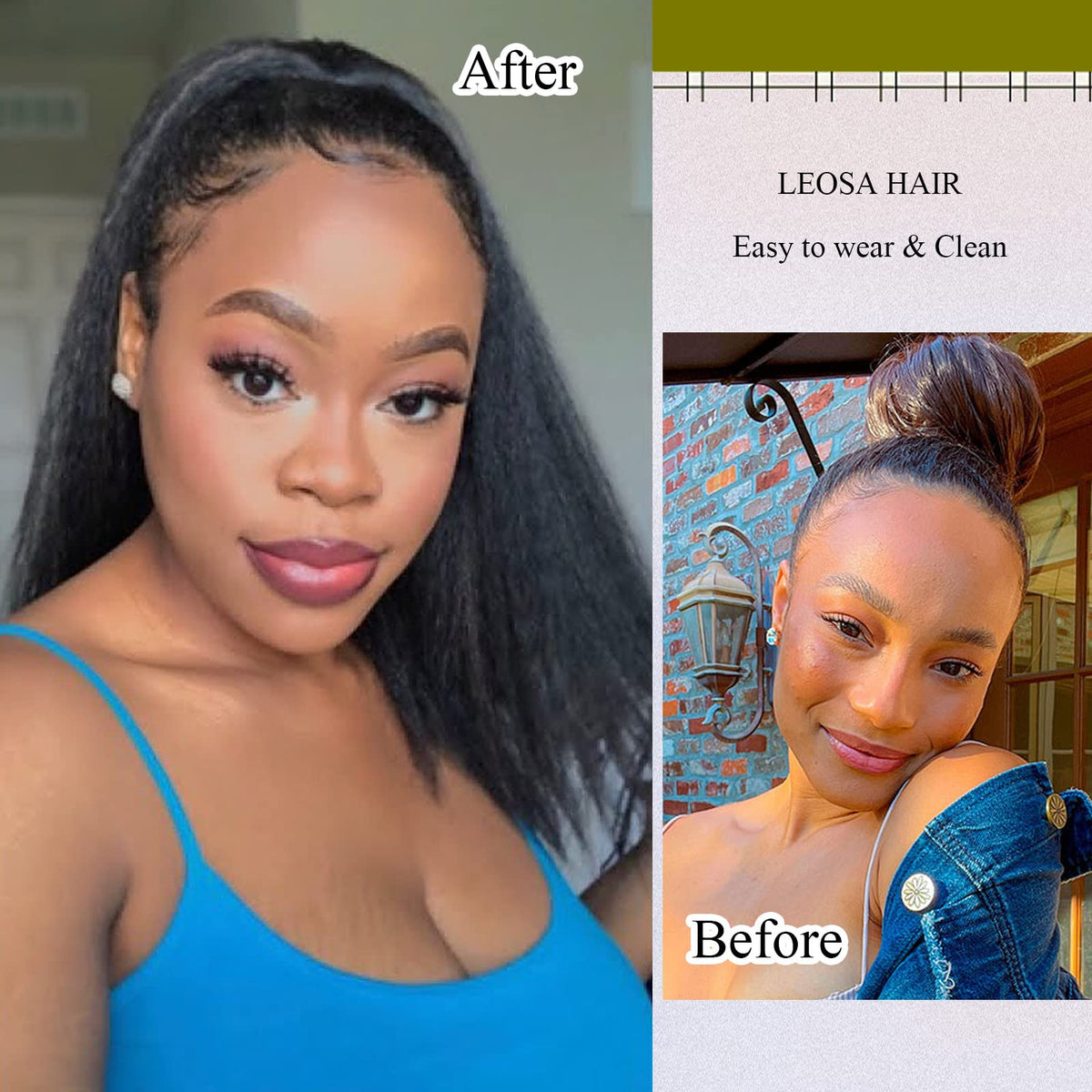 LEOSA natural-volume-ponytail-wrap creates a seamless, lightweight finish.