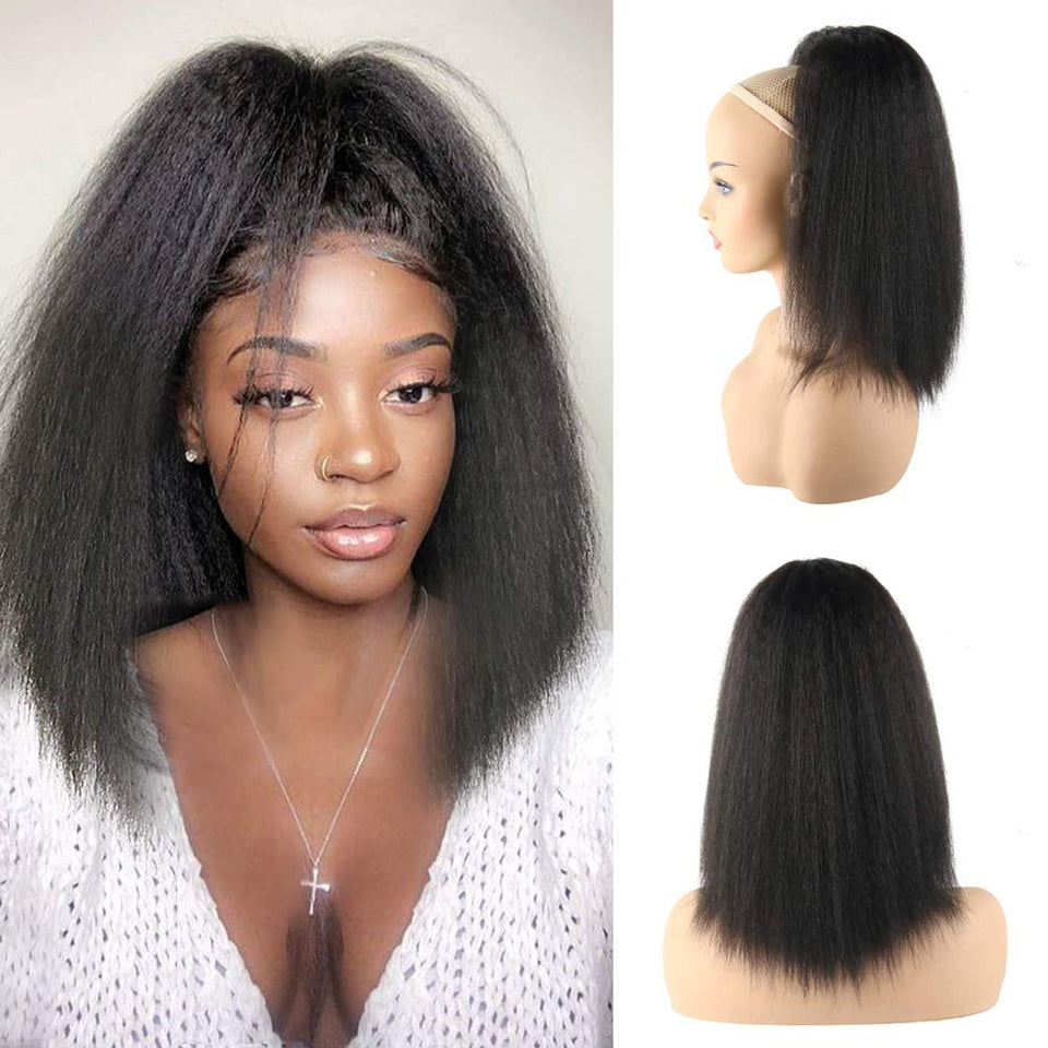 LEOSA pony tail extension 14 inch with drawstring for natural volume and easy wear.
