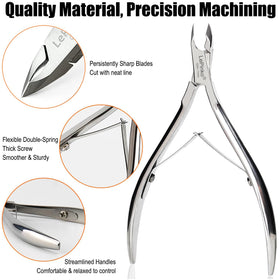 LePinko 5mm jaw angle clipper for accurate cuticle lines.