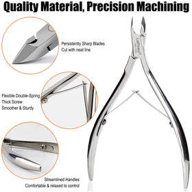 LePinko cuticle pusher showing the ergonomic handle for comfortable use