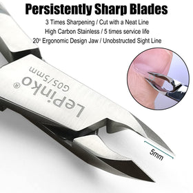 LePinko ergonomic cuticle remover designed for comfortable use.