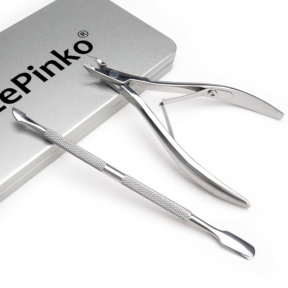 LePinko nail care tools showing water-cleanable design for hygiene