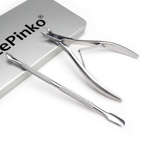 LePinko nail care tools showing water-cleanable design for hygiene