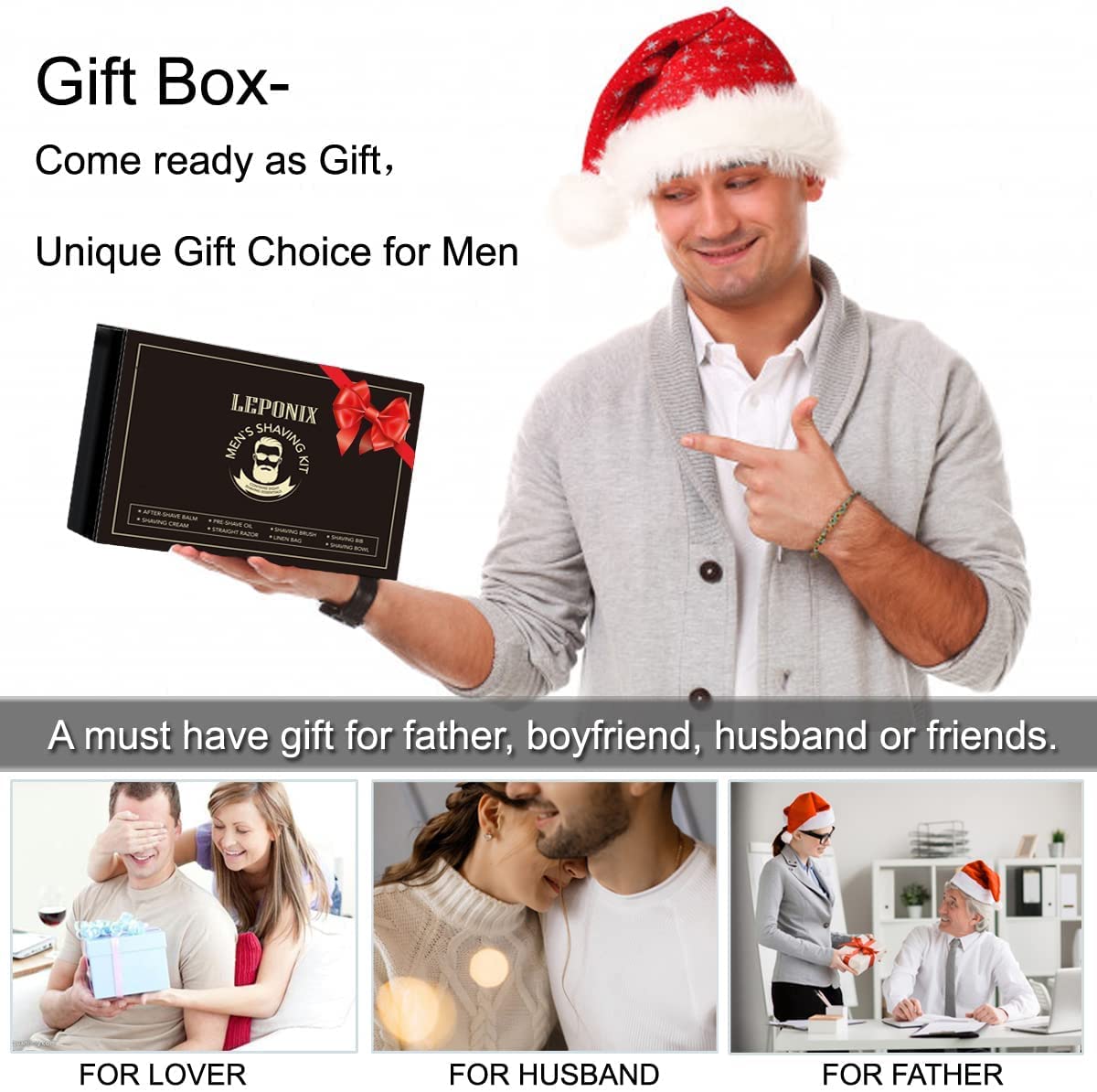 LEPONIX shaving bowl provides sturdy base for quick lathering.