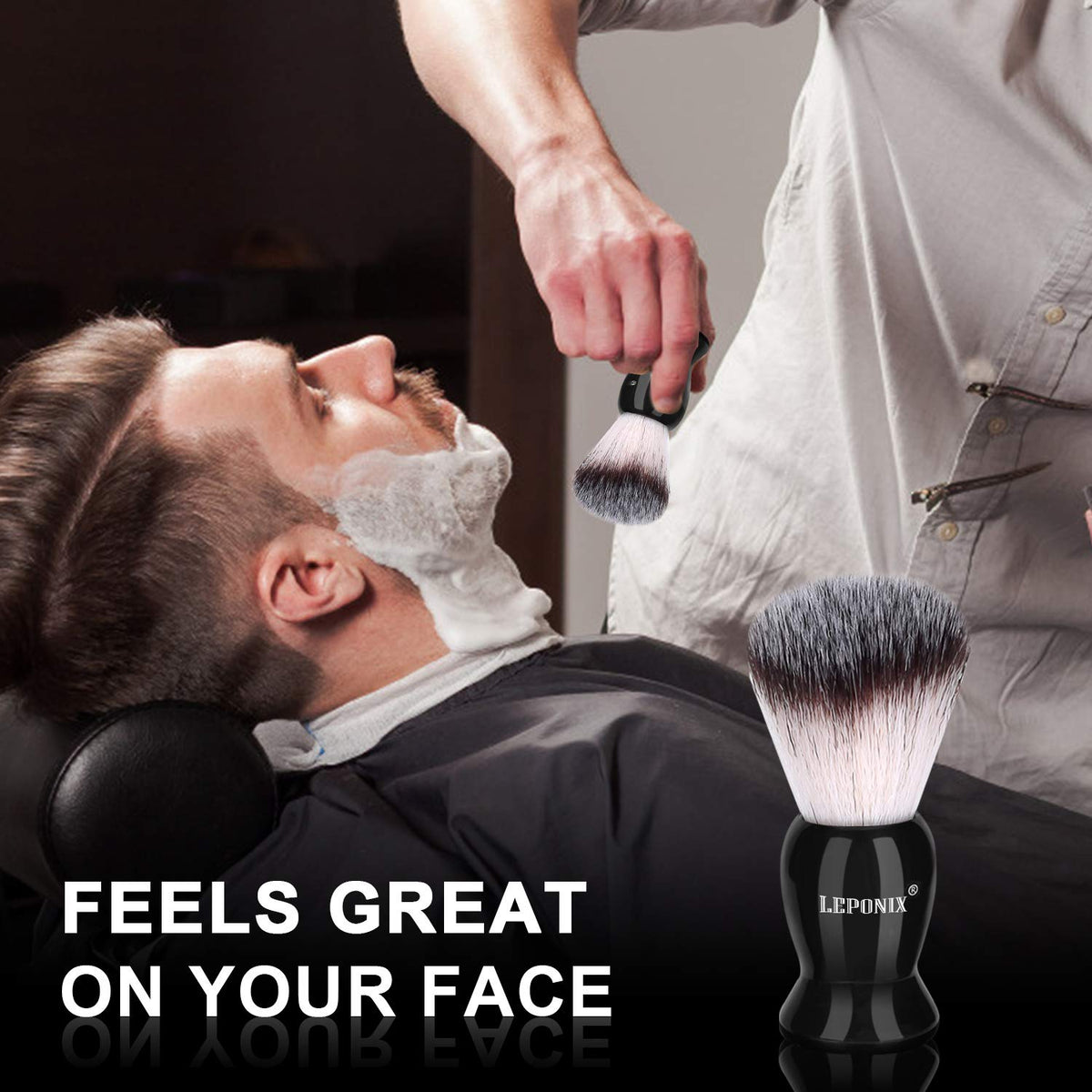 LEPONIX 60ml shaving cream for a silky glide