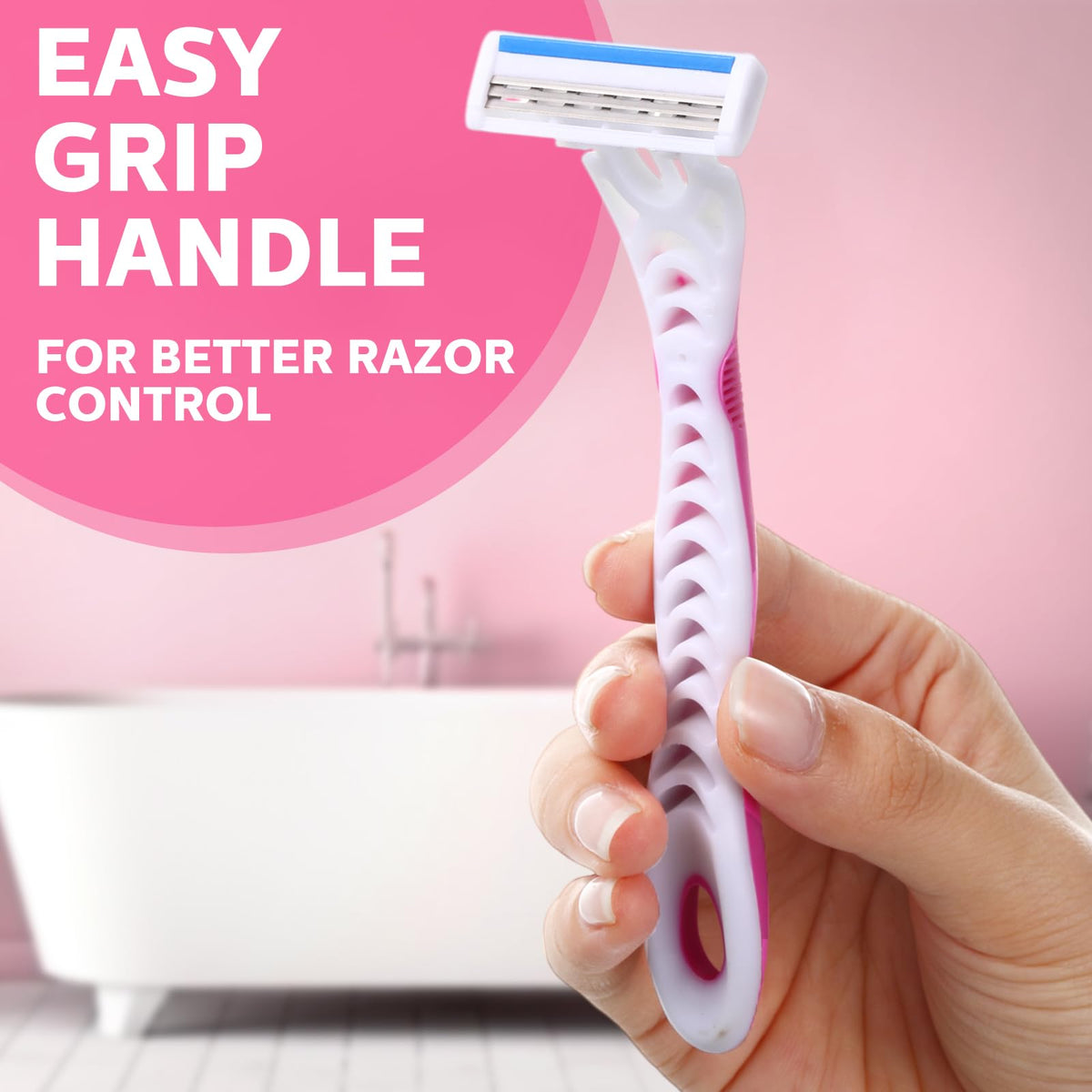 Leriton transparent protective cover shields the razor blade