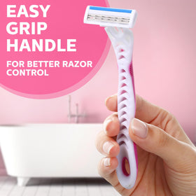 Leriton transparent protective cover shields the razor blade