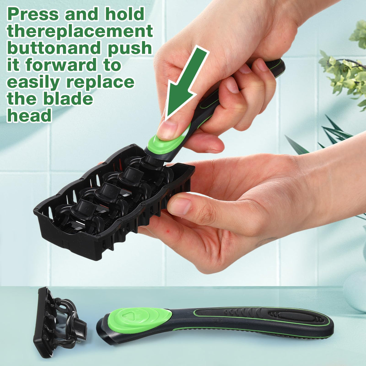 Leriton rubber non-slip handle offers secure grip