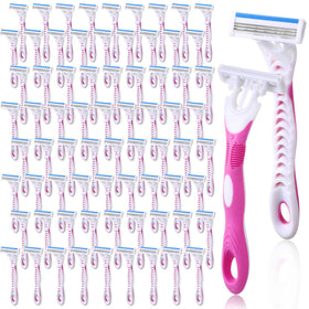 Leriton 72-count women's disposable razors pack for travel and hotels
