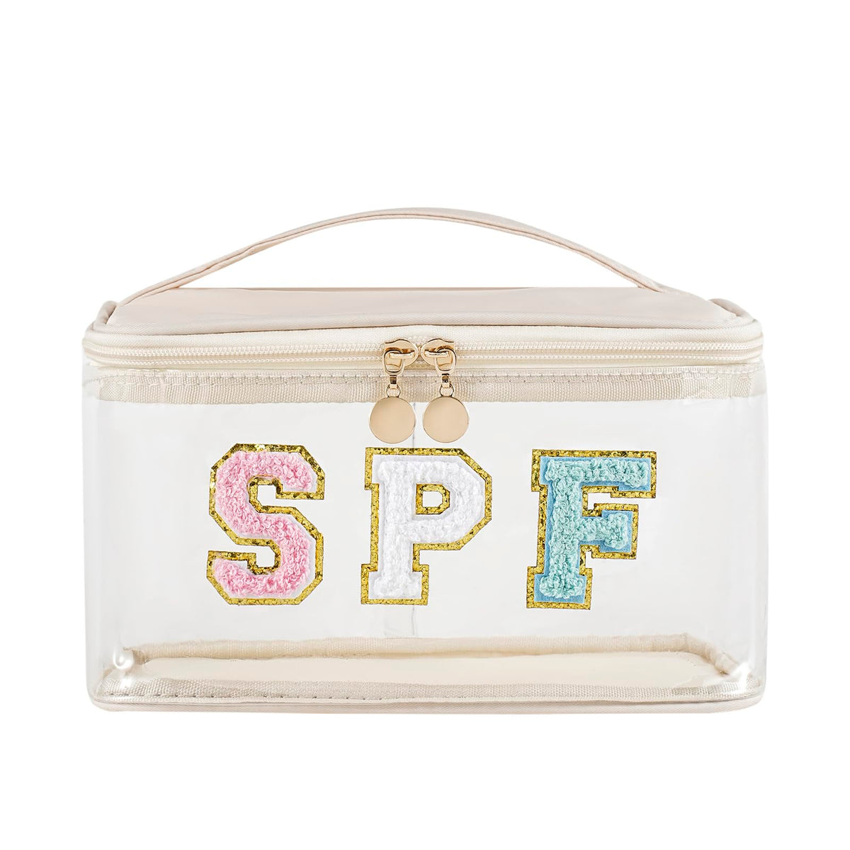 Lestikave clear SPF bag with top opening for quick travel access