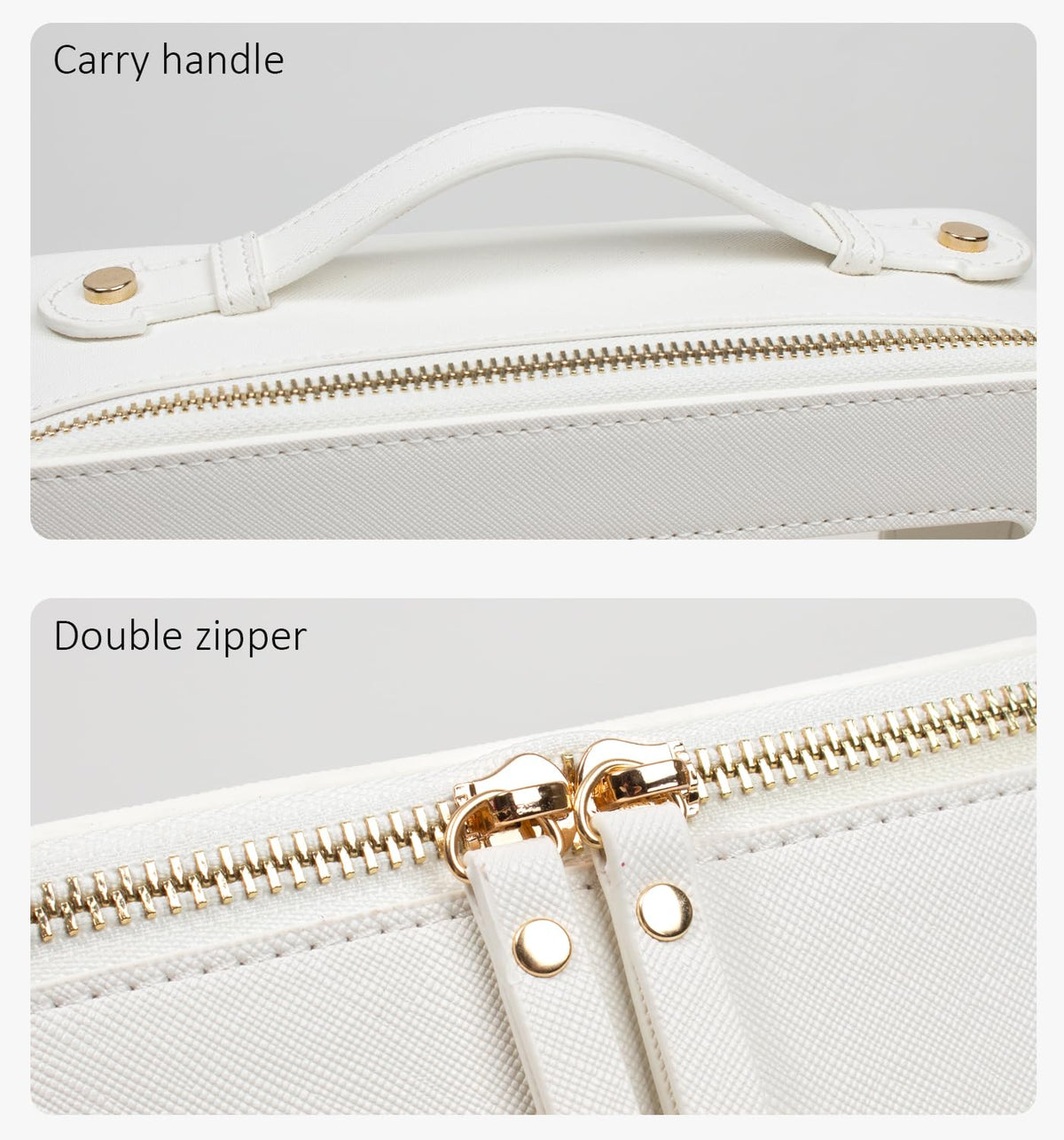 Lightweight design fits into handbags for everyday convenience.