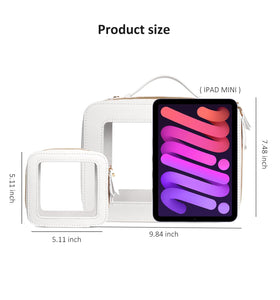 Ideal for carry-on travel, keeping liquids and cosmetics visible.